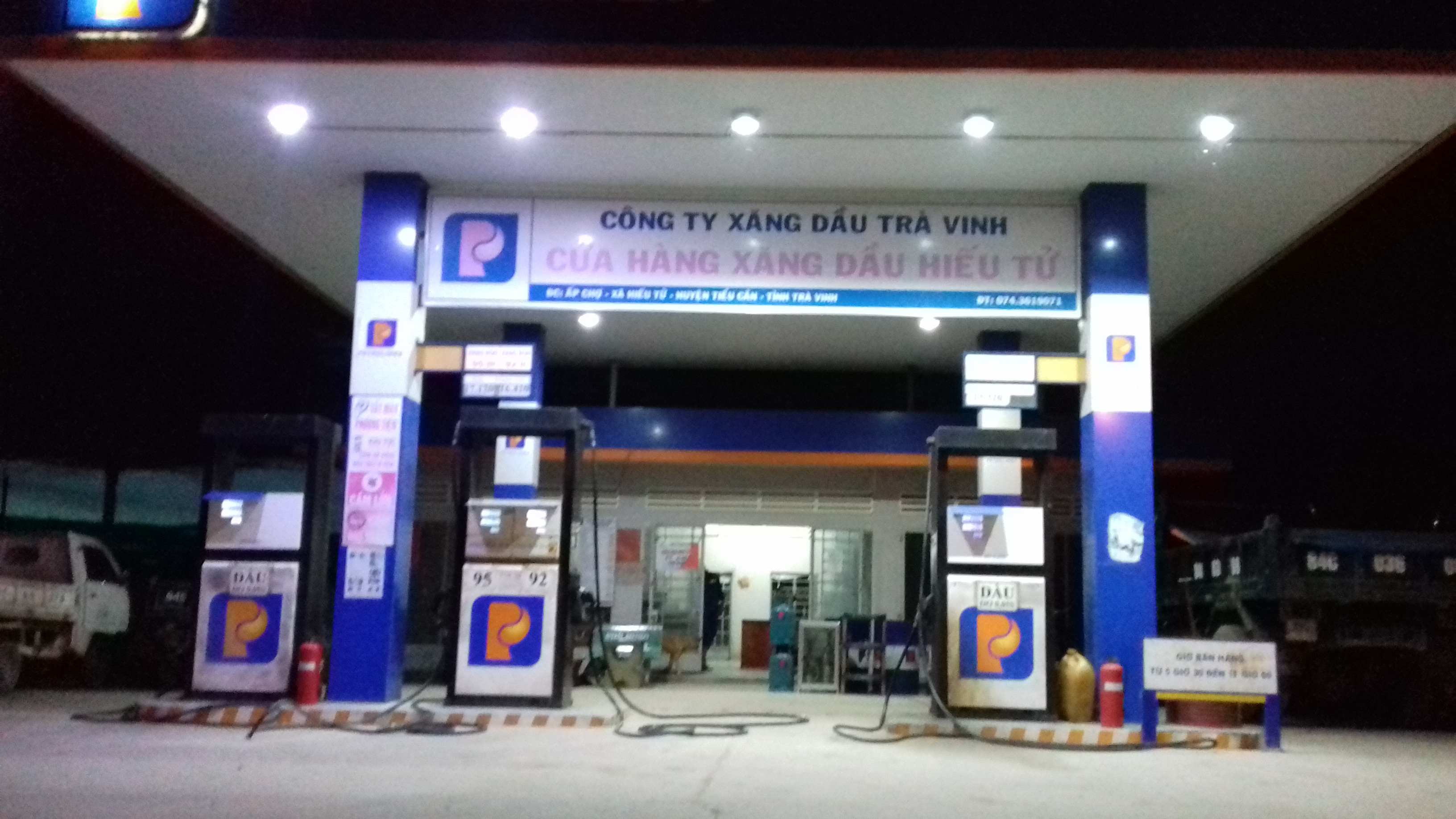 Trà Vinh: Trạm sạc VinFast - Cửa hàng xăng dầu Petrolimex Trà Vinh Số 03